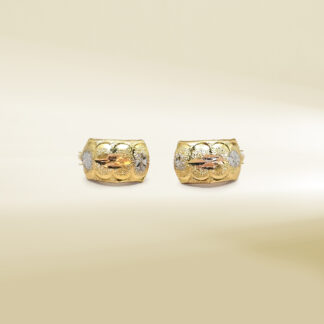 18K Tri-Color Earrings