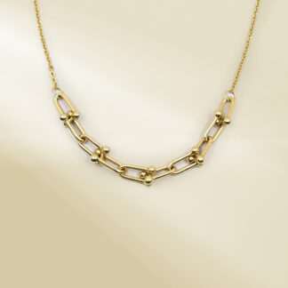 18K Yellow Gold Cable Chain Brand-Inspired Necklace