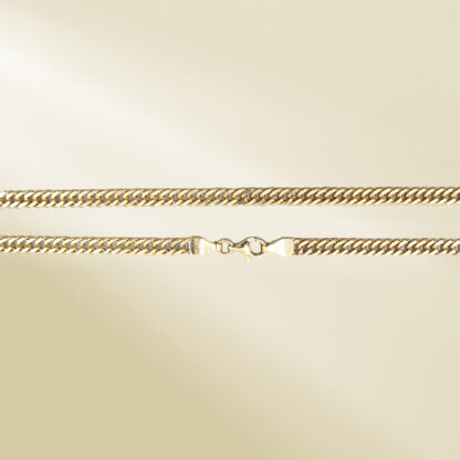 18K Yellow Gold Curb Chain Necklace - Image 3