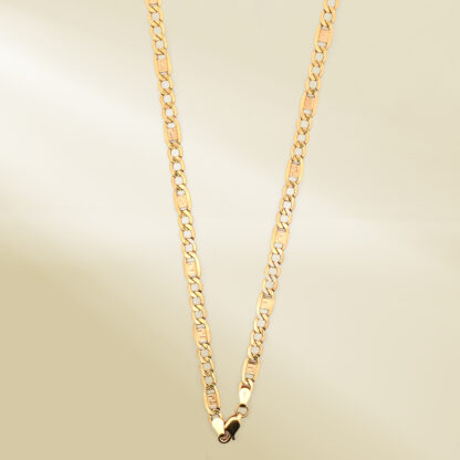 18K Yellow Gold Brand-Inspired Necklace