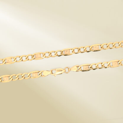 18K Yellow Gold Brand-Inspired Necklace - Image 3