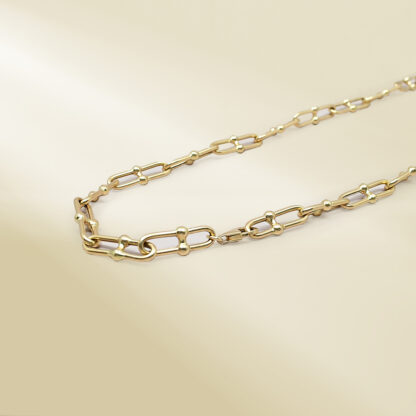 18K Yellow Gold Brand-Inspired Necklace - Image 2