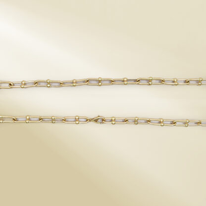 18K Yellow Gold Brand-Inspired Necklace - Image 3