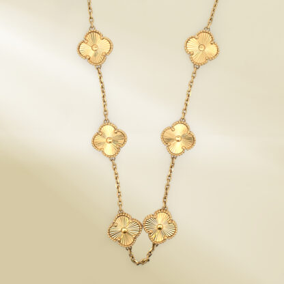 18K Yellow Gold Brand-Inspired Necklace