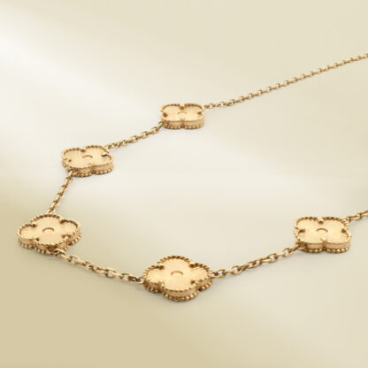 18K Yellow Gold Brand-Inspired Necklace - Image 2