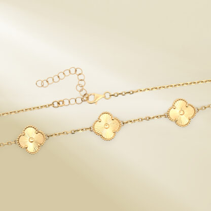18K Yellow Gold Brand-Inspired Necklace - Image 3