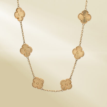 18K Yellow Gold Brand-Inspired Necklace - Image 4
