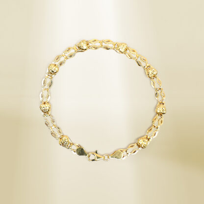 18K Yellow Gold Heart Design Bracelet - Image 2
