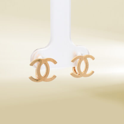 18K Yellow Gold Brand Inspired Earrings - Image 4