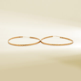 18K Yellow Gold Big Hoop Earrings