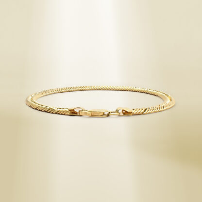 18K Yellow Gold Curb Chain Bracelet