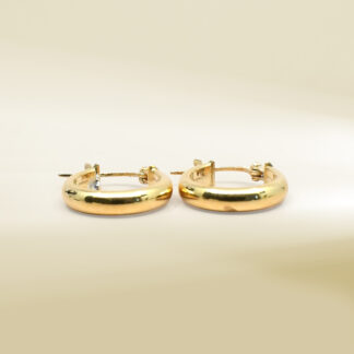 18K Yellow Gold Huggie Earrings
