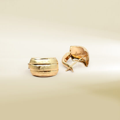 18K Yellow Gold Earrings - Image 3