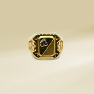 18K Yellow Gold Gents' Ring