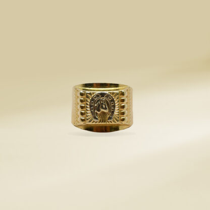 18K Yellow Gold Horse Design Gents' Ring