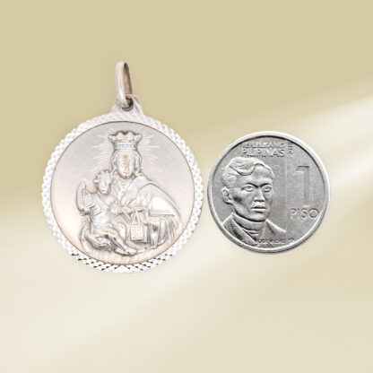 14K White Gold Christ Pendant - Image 2