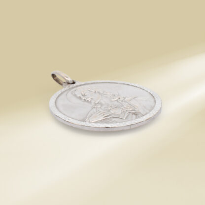 14K White Gold Christ Pendant - Image 3