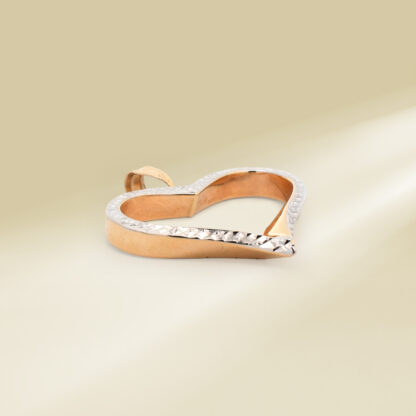 14K Two-Tone Heart Pendant - Image 3