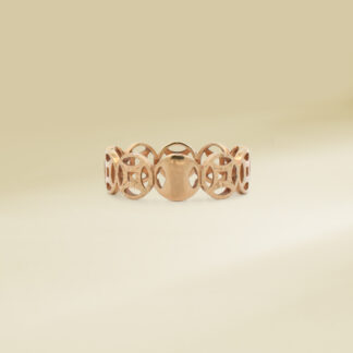 18K Yellow Gold Money Catcher Ladies' Ring