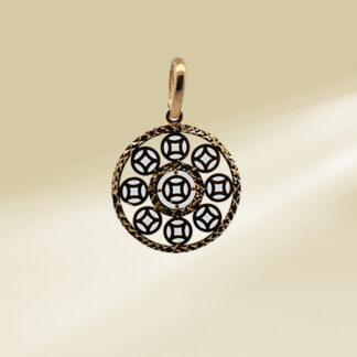 18K Yellow Gold Money Catcher Pendant