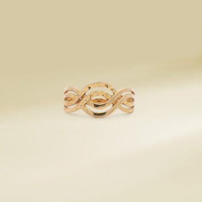 18K Yellow Gold Infinity Design Ladies' Ring