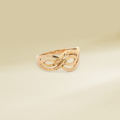 18K Yellow Gold Infinity Design Ladies' Ring - Image 2