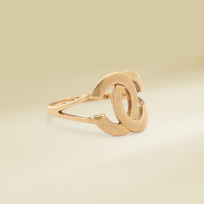 18K Yellow Gold Brand-Inspired Ladies' Ring - Image 2