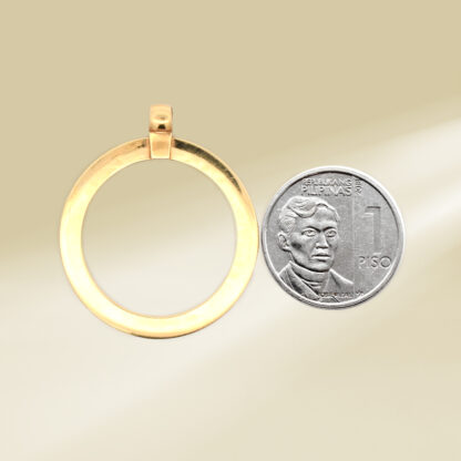 18K Yellow Gold Brand-Inspired Pendant - Image 2