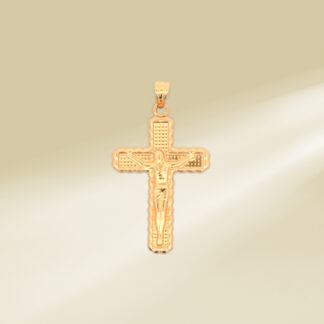18K Yellow Gold Cross Pendant