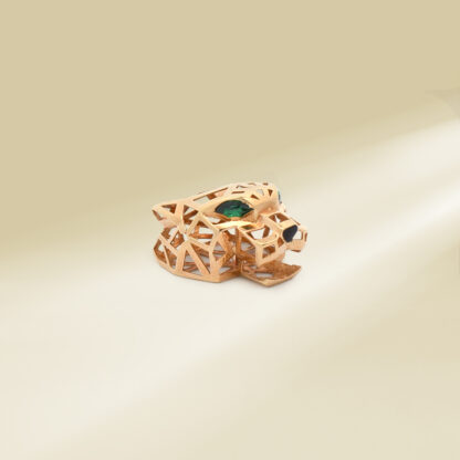 18K Yellow Gold Panther Pendant - Image 3