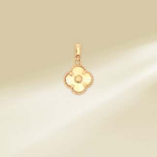 18K Yellow Gold Four-Leaf Clover Pendant