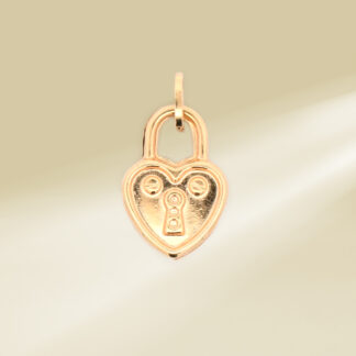 18K Yellow Gold Heart Pendant