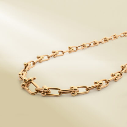 18K Yellow Gold Brand-Inspired Necklace - Image 2