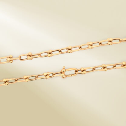 18K Yellow Gold Brand-Inspired Necklace - Image 3