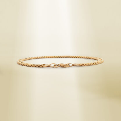 18K Yellow Gold Curb Chain Bracelet