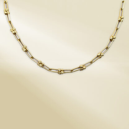 18K Yellow Gold Brand-Inspired Necklace - Image 2