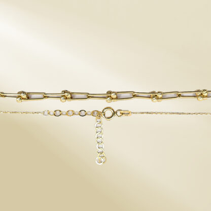 18K Yellow Gold Brand-Inspired Necklace - Image 3