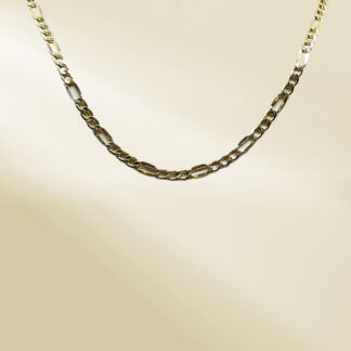 18K Yellow Gold Figaro Chain Necklace