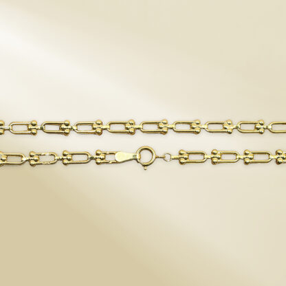 18K Yellow Gold Brand-Inspired Necklace - Image 3