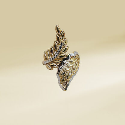 18K Two-Tone Power Ring Ladies' Ring