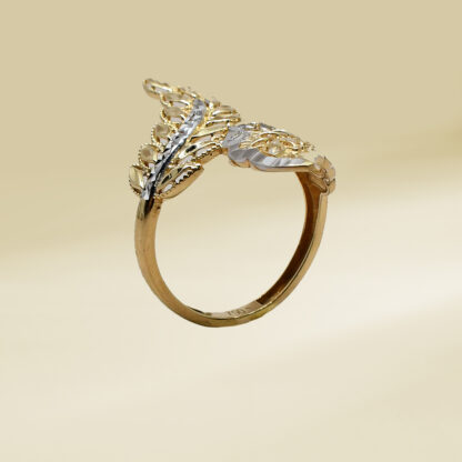 18K Two-Tone Power Ring Ladies' Ring - Image 3
