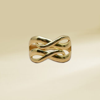 18K Yellow Gold Infinity Design Ladies' Ring