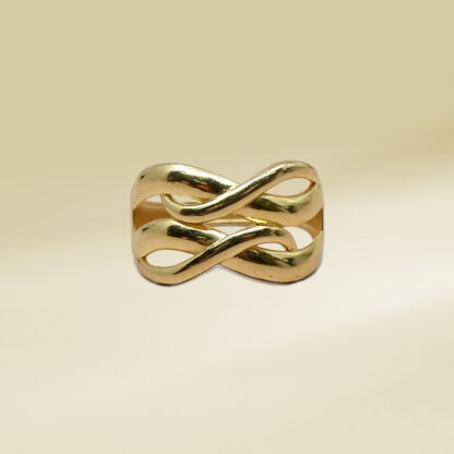 18K Yellow Gold Infinity Design Ladies' Ring