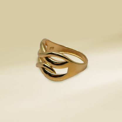 18K Yellow Gold Infinity Design Ladies' Ring - Image 2