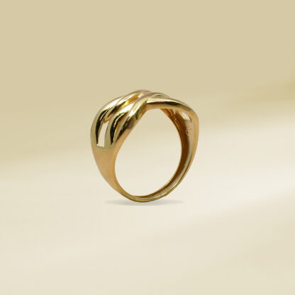 18K Yellow Gold Infinity Design Ladies' Ring - Image 3