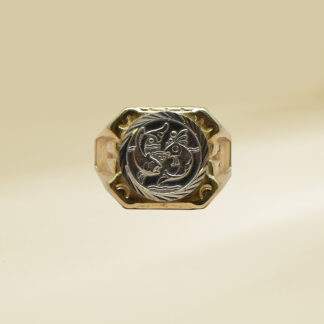 18K Two-Tone Gents' Ring