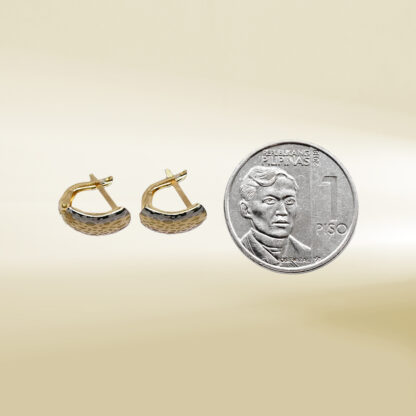 18K Tri-Color  Earrings - Image 2