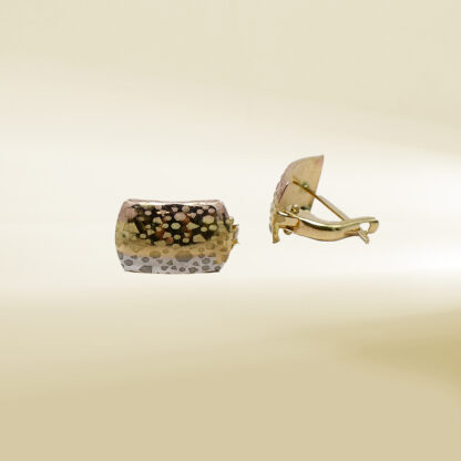 18K Tri-Color  Earrings - Image 3