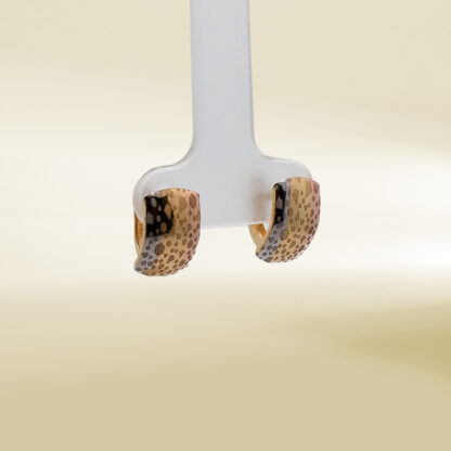 18K Tri-Color  Earrings - Image 4