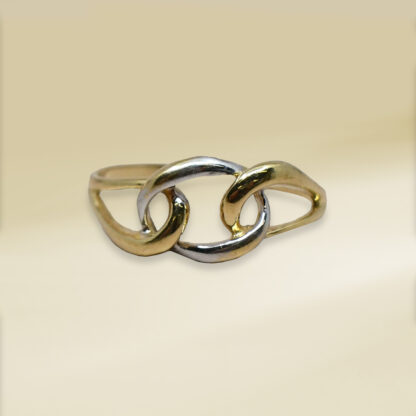 18K Two-Tone Infinity Design Ladies' Ring